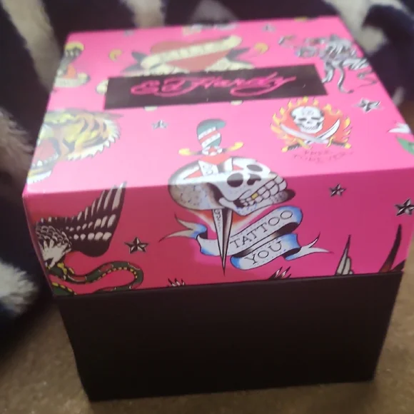 Ed Hardy Gold-Tone Rainbow Crystal Chronograph Watch - Picture 4 of 6